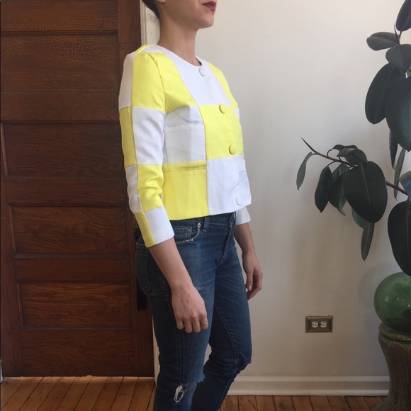 Checkered crop jacket - Picture 1 of 4